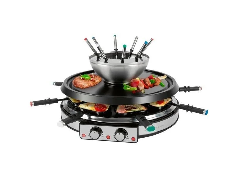 Proficook 2 em 1 Raclette Grill e Conjunto Fondue