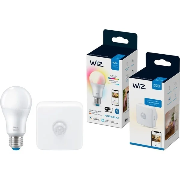 Lâmpada LED Wiz Bundle Colors+ Sensor de Movimento