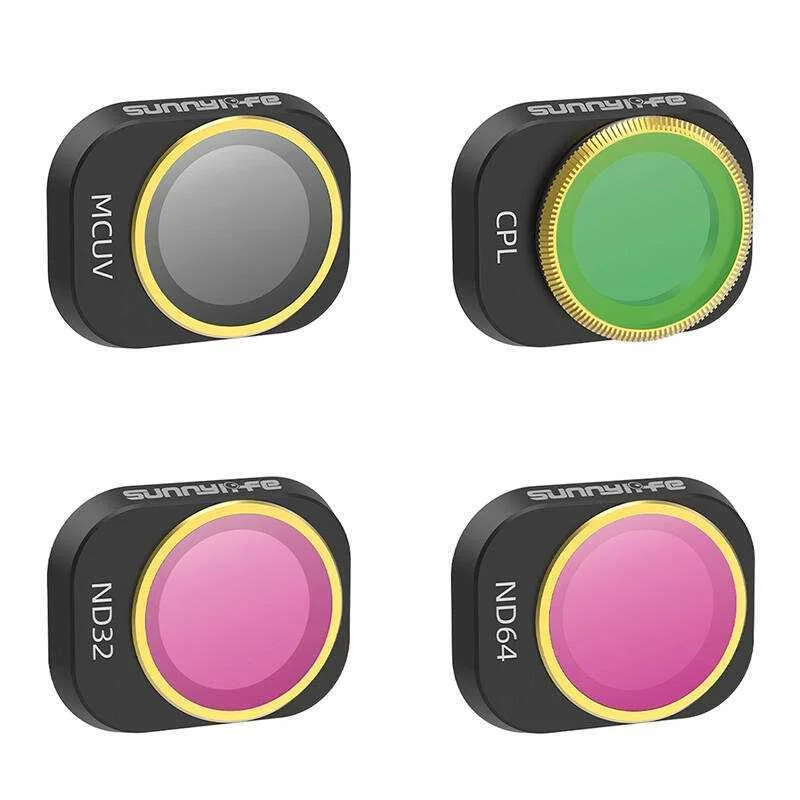 4 Lens Filters Mcuv, Cp, Nd32/64 Sunnylife For Dji Mini 4 Pro