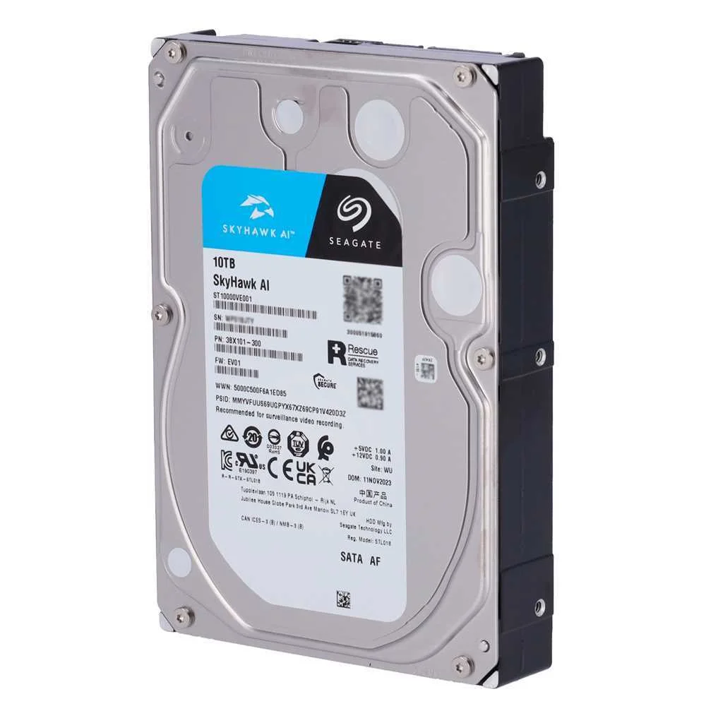 Disco Rígido Seagate Skyhawk Ai - Capacidade 10 T.