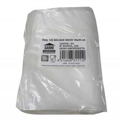 SACO EMBALAGEM GARHE 31111 GOFRAD 100UD 16X25CM