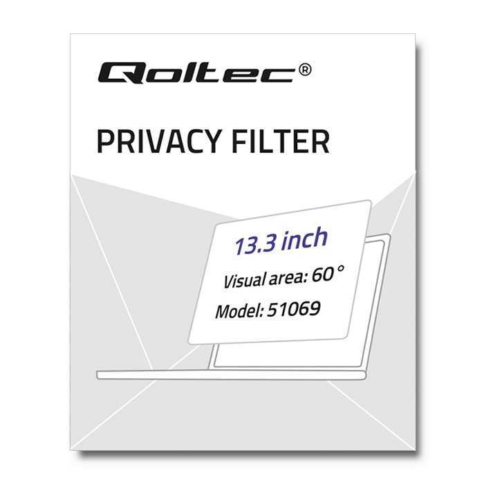 Qoltec Gdpr Privacy Filter For Macbook Pro Touch Bar 13.3  (2016-2018) | Eye Protection