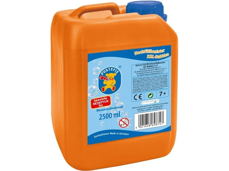 Garrafa de recarga Pustefix XXL bolhas 2,5L