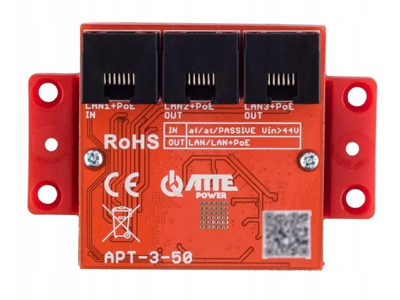 Switch 3-Portowy Poe Atte Apt-3-50 (Gigabit)