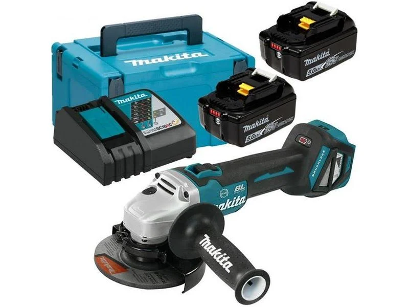 Makita. Angle Grinder. 18v 3x5.0ah Dga513rtj