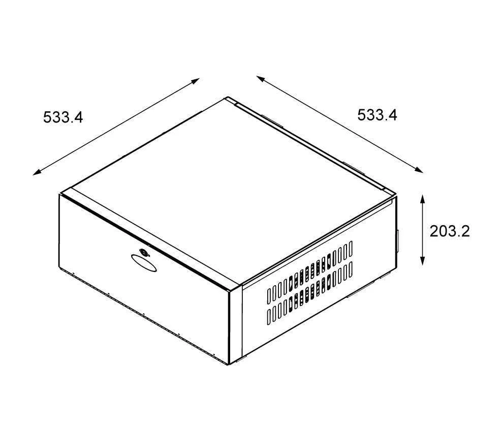Caja de Seguridad para Videograbador Dvr 533x533x.