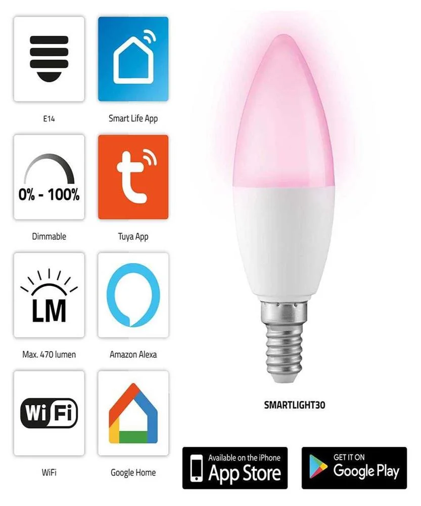 Smartlight30 Smart Rosa C/ Wi-Fi