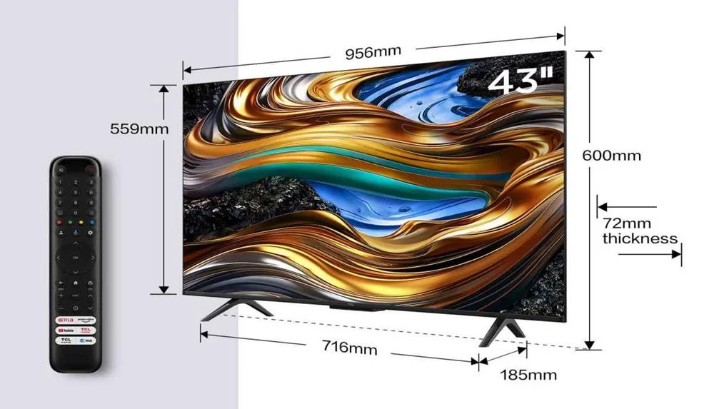 Televisor Tcl Dled 43p755 43"/ Ultra Hd 4k/ Smart.