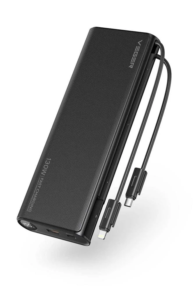 Veger Tc130 Power Bank Ião-Lítio 25000 Mah Preto