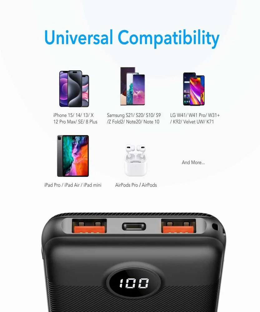 Veger L10 Power Bank Polímero de Lítio (Lipo) 100.