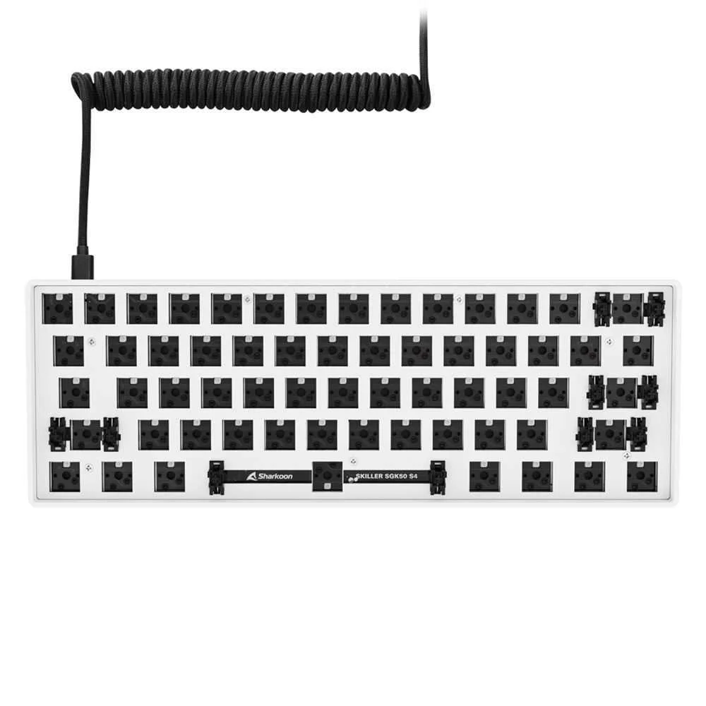 SHARKOON SKILLER SGK50 S4 TECLADO USB BRANCO