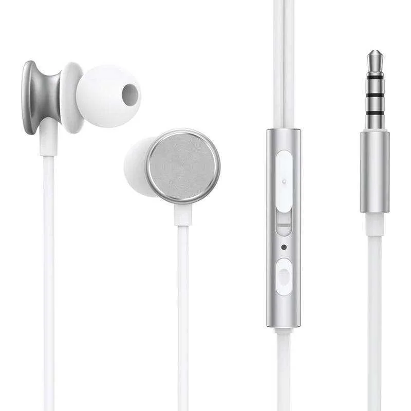 Wired Earphones Jr-Ew03, Half In Ear (Silver)