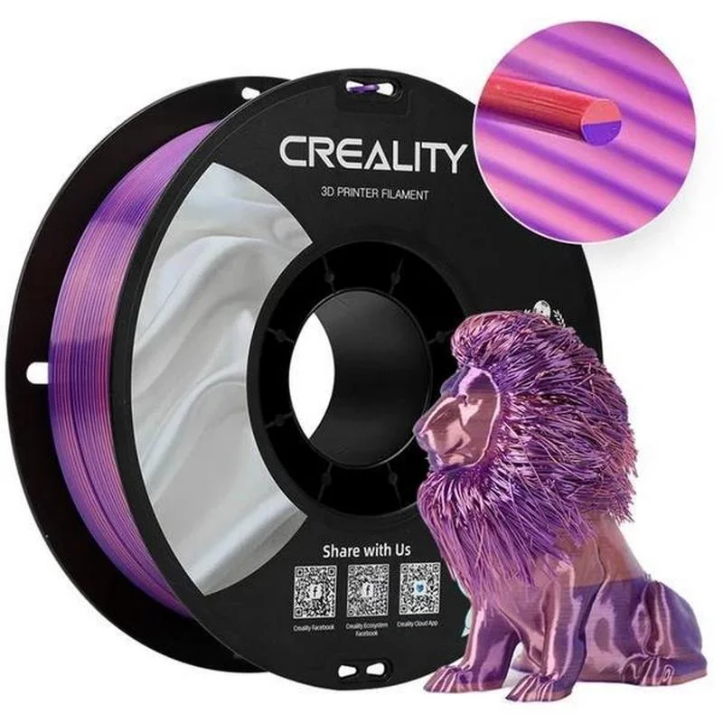 Cartucho 3D Creality CR-Silk PLA Filamento Rosa/Ro