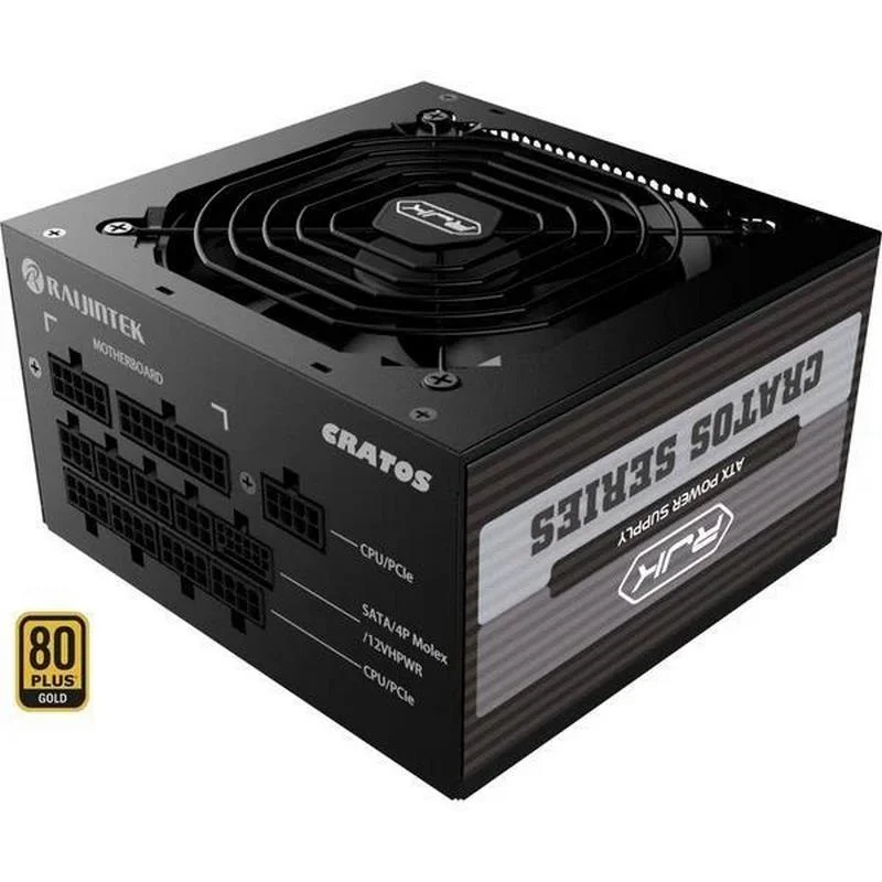 Fonte de alimenta&ccedil;&atilde;o RAIJINTEK CRATOS 850 Preto