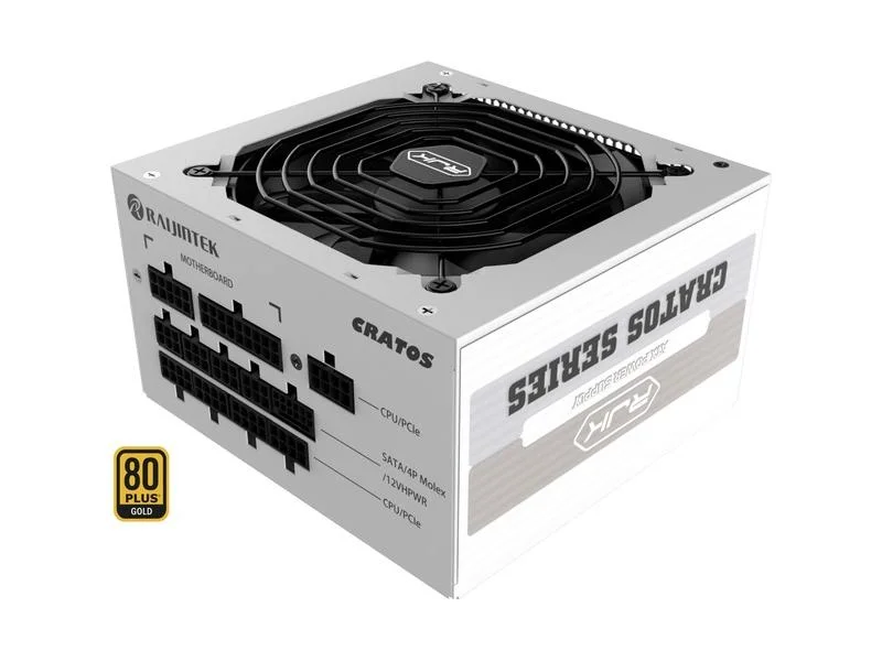 Fonte de alimenta&ccedil;&atilde;o RAIJINTEK CRATOS 850 Branco