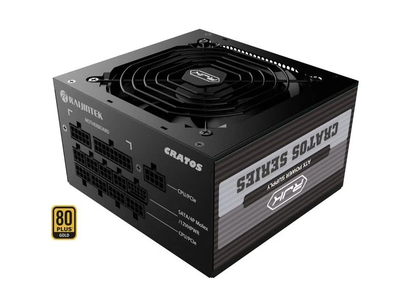 Fonte de alimenta&ccedil;&atilde;o RAIJINTEK CRATOS 1000 Preto