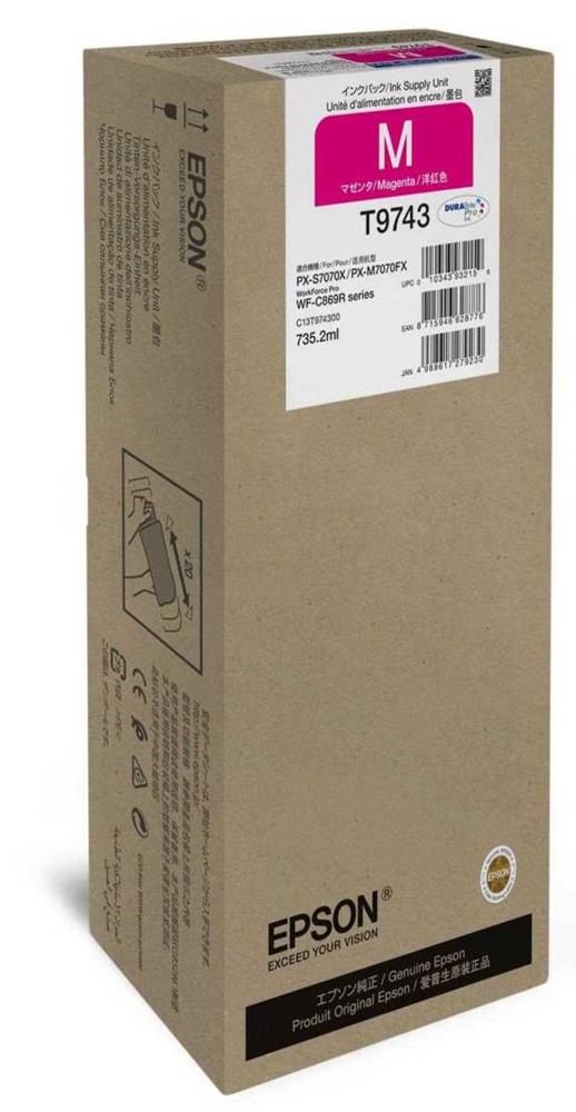 Epson Tinteiro Magenta Xxl T9743 Wf-C869r