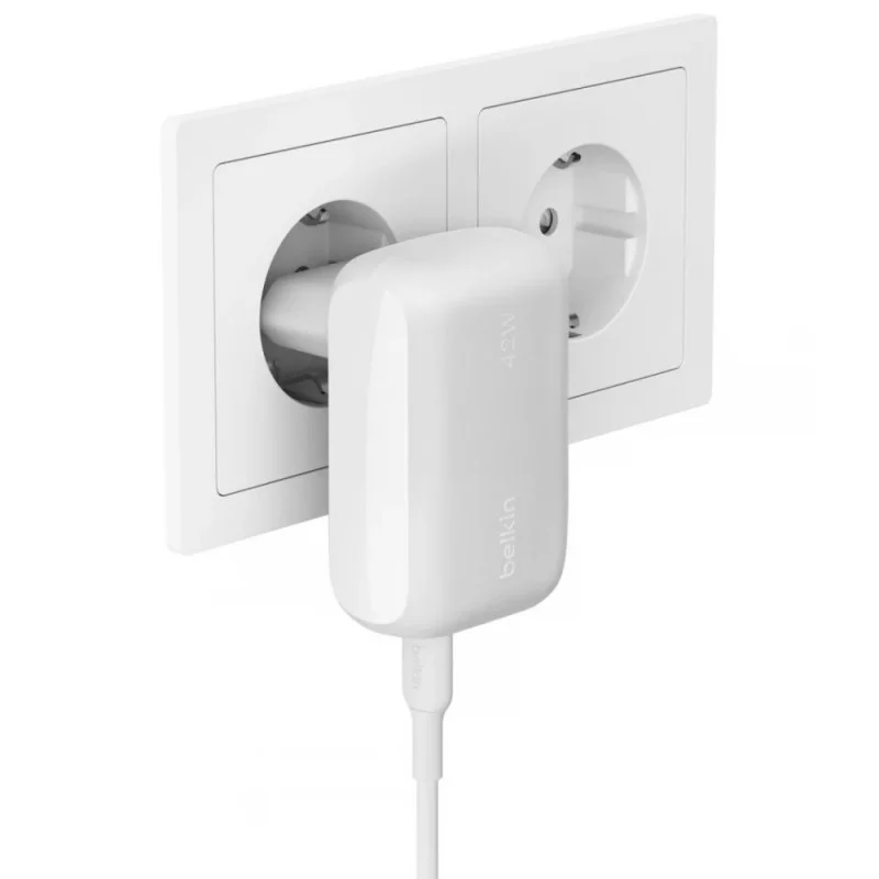 Belkin Double Wall Charger Usb-C Usb-A 42w