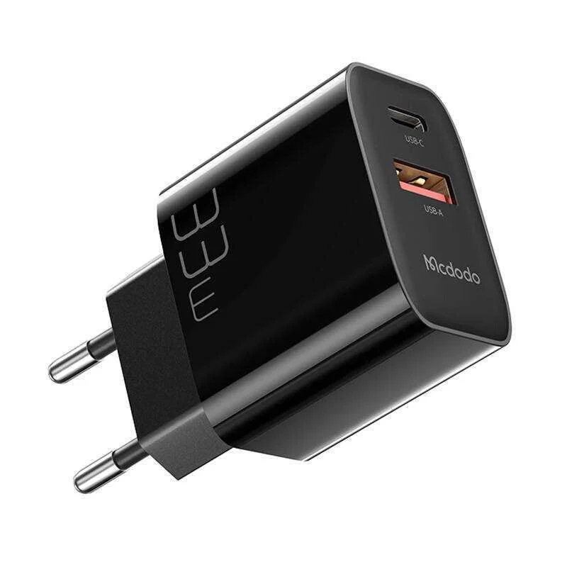 Carregador Gan33w Mcdodo Ch-0921 Usb-C Usb-A Preto