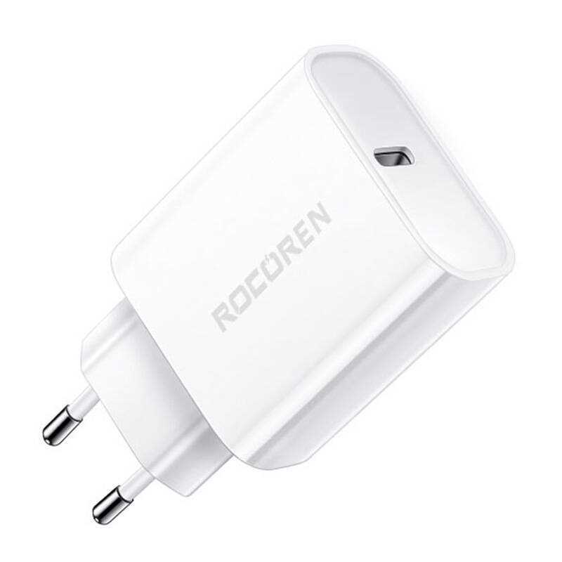 Fast Charger Rocoren Pd 20w Usb-C (White)