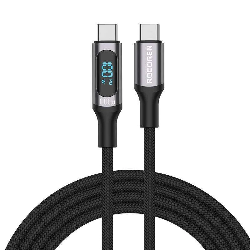 Cabo de Carregamento Rápido Rocoren Digital Usb-C