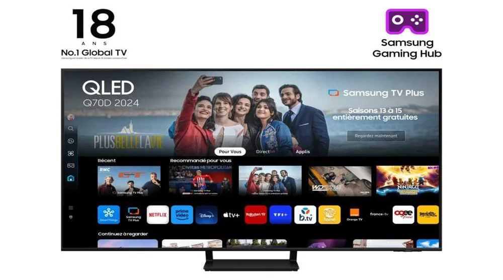 Tv Samsung 55" 55q70d Qled Smart Tv 4k Hdr10+ - Tq55q70datxxc