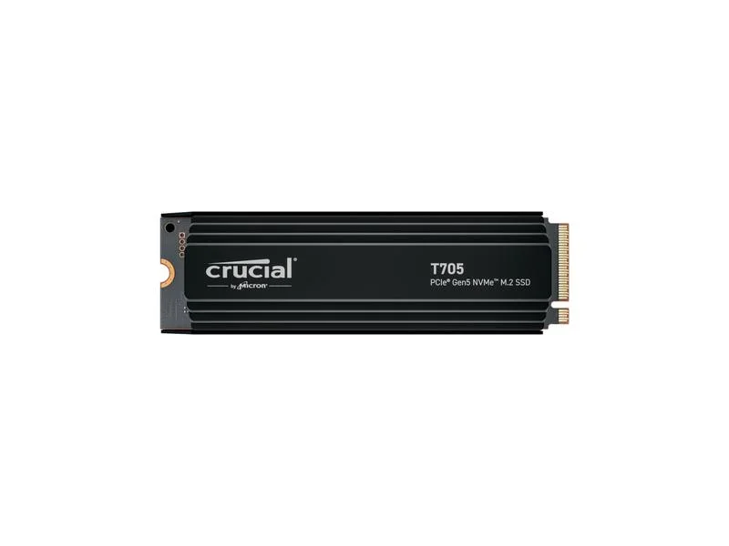 Crucial T705 With Heatsink   4tb Pcie Gen5 Nvme M.2 Ssd