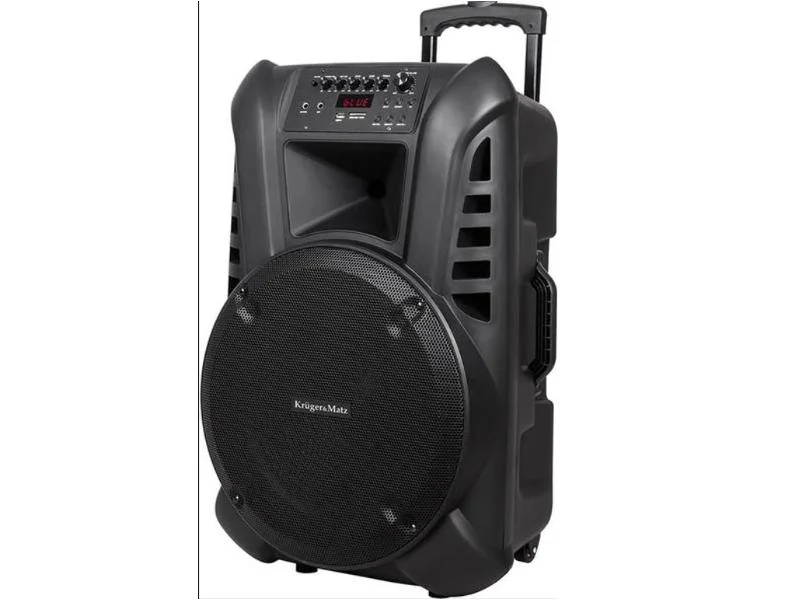 Active Speaker Cabinet (With 2 Wireless Microphones Uhf  Sd  Bluetooth  Fm  Usb) 60 Watt