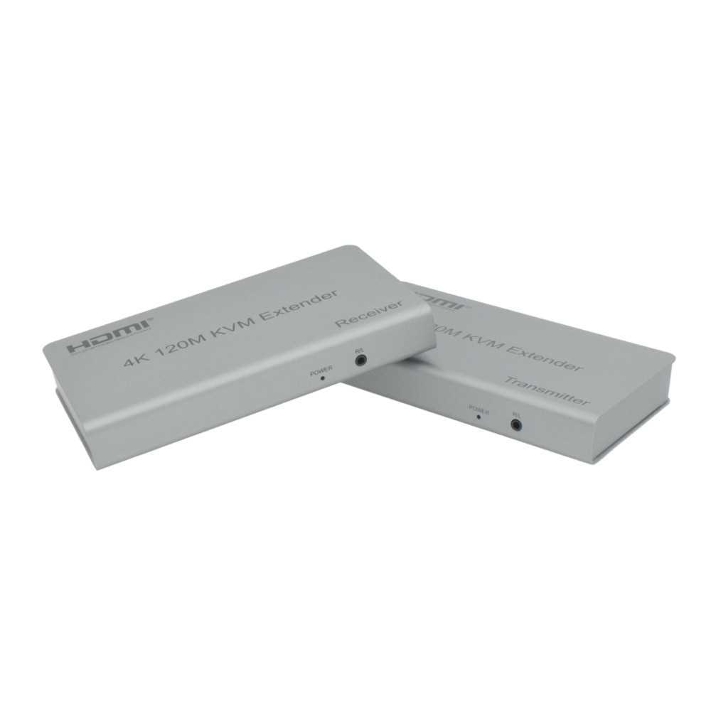Extensor Hdmi Kvm Ultra Hd 4k@60hz Hasta 120 Metros