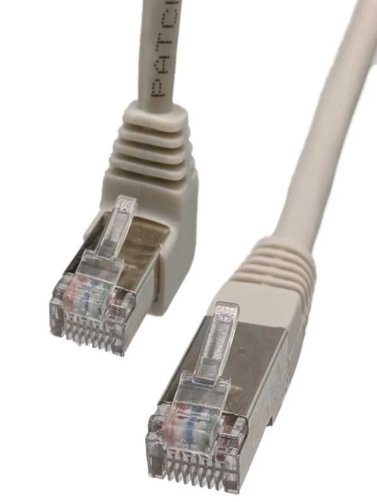Cabo Cat.6 Ftp Rj45 Macho-Macho, 1m Acodado