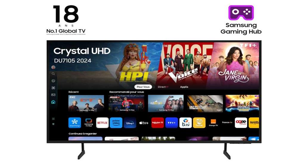Tv Samsung 55" Du7105 Crystal Uhd Smart Tv 4k Hdr - Tu55du7105kxxc