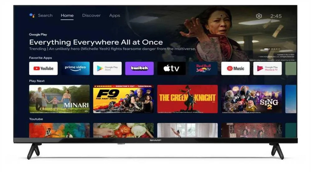 Sharp 32fh2ea Televisor 81,3 Cm (32") Hd Smart Tv.
