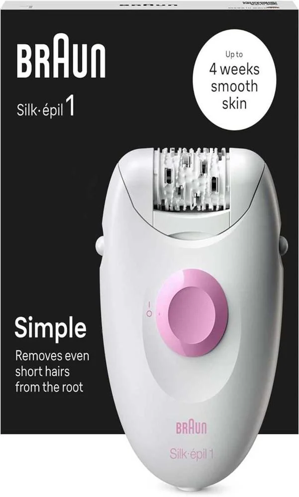Depiladora Silk-épil 1-010 Branco/Rosa - BRAUN