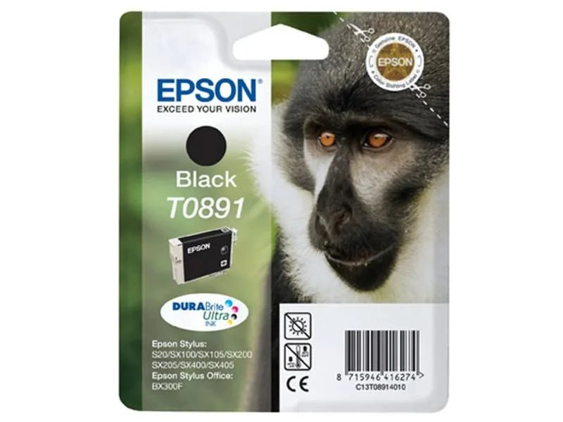 Epson Penguin Tinteiro Preto T5591 (C/Alarme Rf+A.