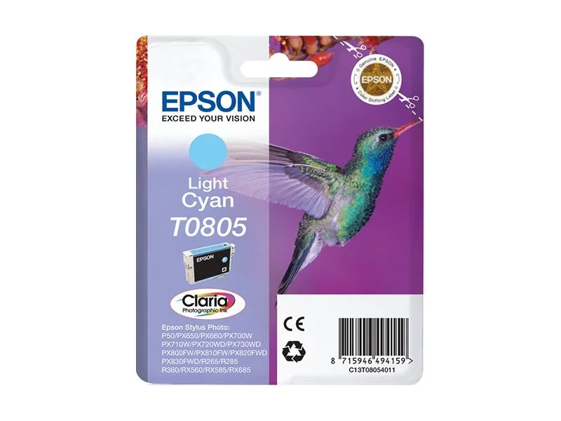 Epson Hummingbird Tinteiro Preto T0801 Tinta Clar.