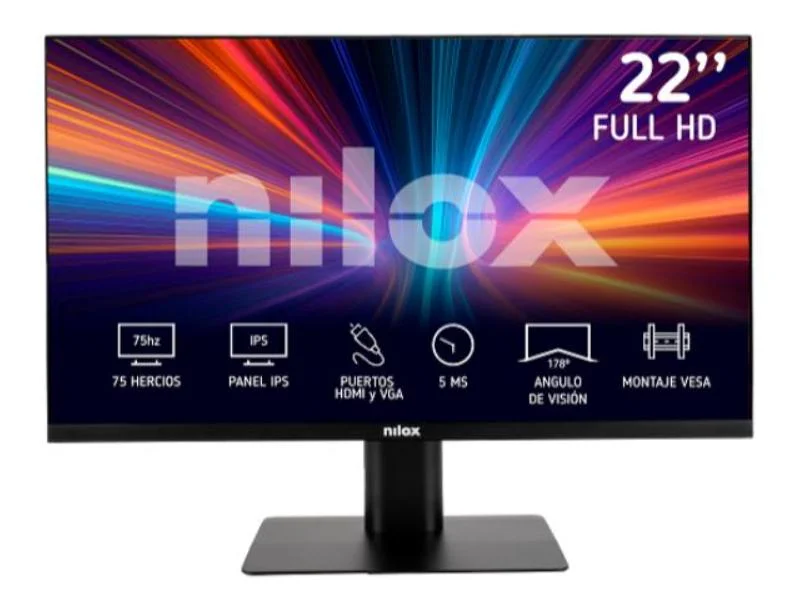 Monitor 22" NXM22FHD11 Full HD LED Preto - NILOX