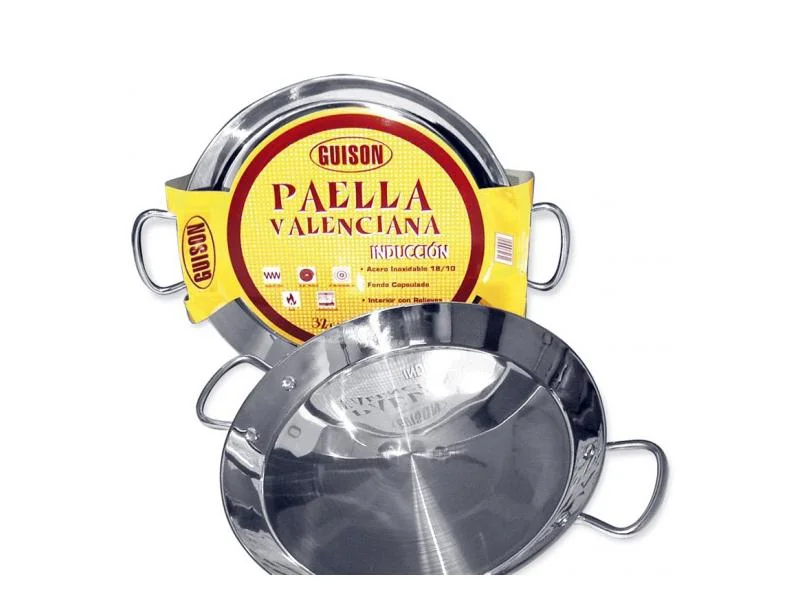 Panela de Indução Guison Paella 46cm Inox