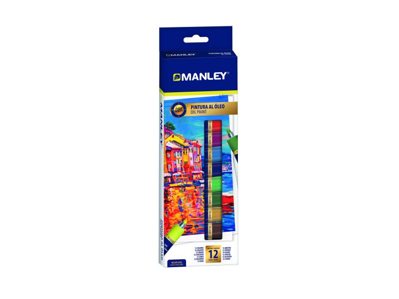Estuche Pintura Al Oleo 12 X 12ml Manley Mop00012