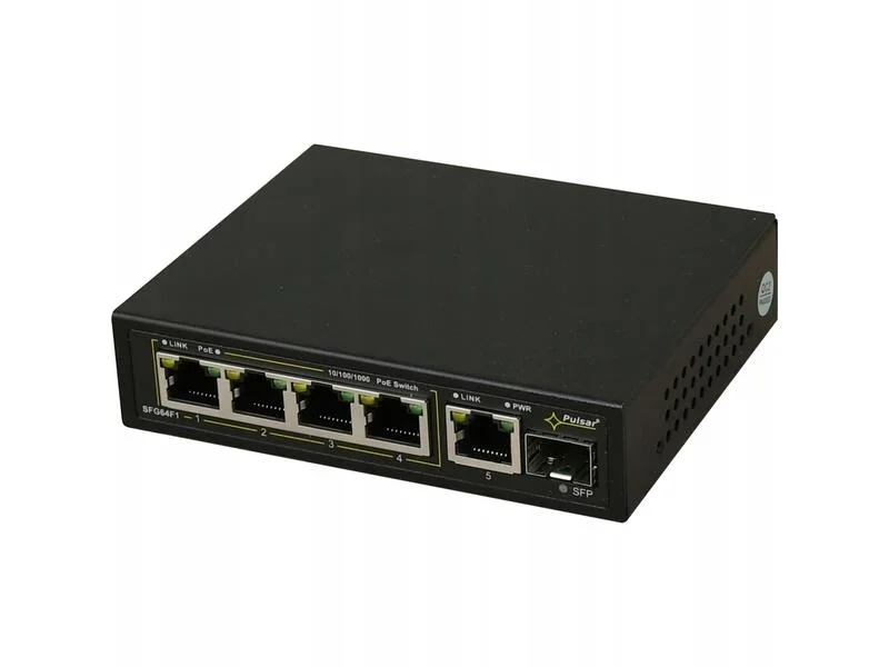 Pulsar 6-Port Switch Sfg64f1 Up To 4 Ip Cameras