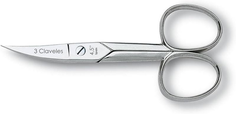 Tesoura Corta-Unhas Curva 4,5" D 3 Claveles