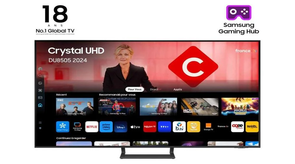 Tv Samsung 75" 75du8505 LED Uhd Smart Tv 4k Hdr10+