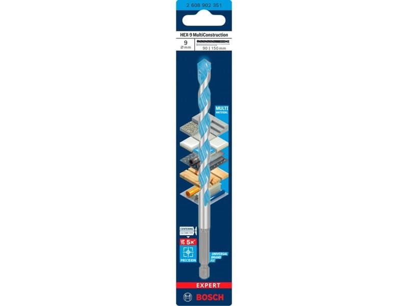 Broca Bosch Expert Hex-9 Multiconstruction. Ø 9mm