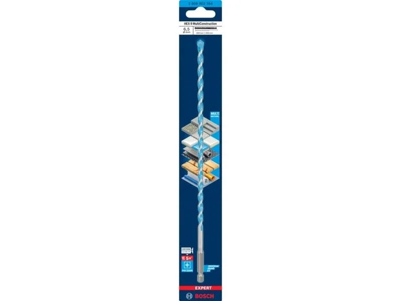 Broca Bosch Expert Hex-9 Multiconstruction Ø 6.5mm