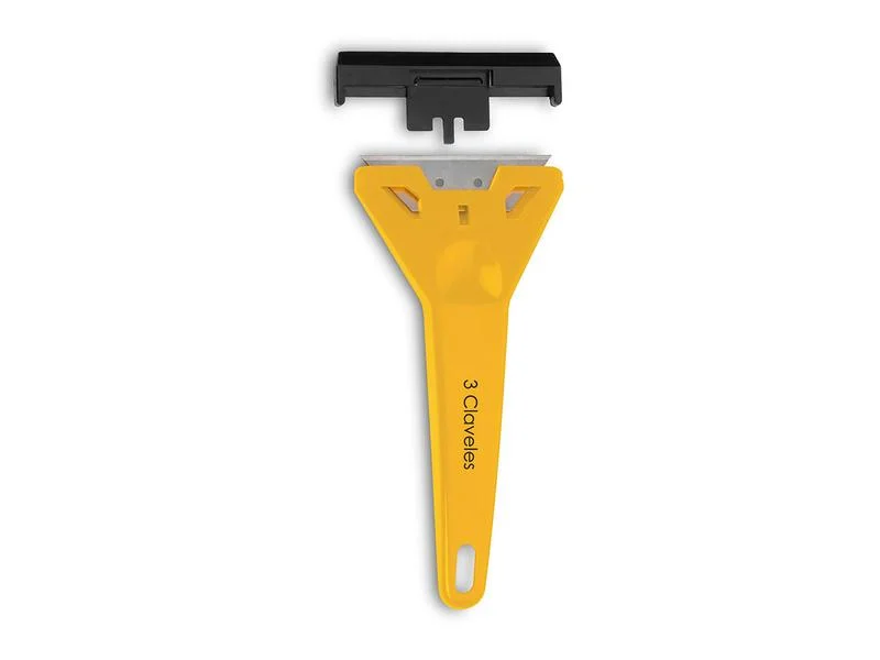 Raspador para Vidro 14,5cm. Lâmina de 60mm. 3 Cla.