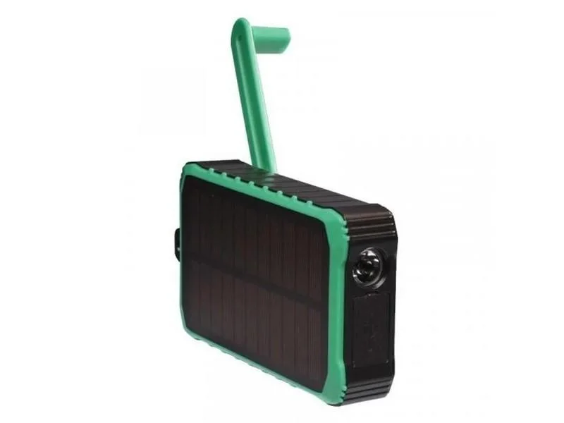 Denver Pso-10012 10000mah Solar Power Bank With Handle Dynamo