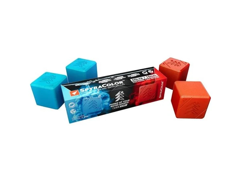 Cubos Solúveis Spyra Spyracolor Azul e Vermelho