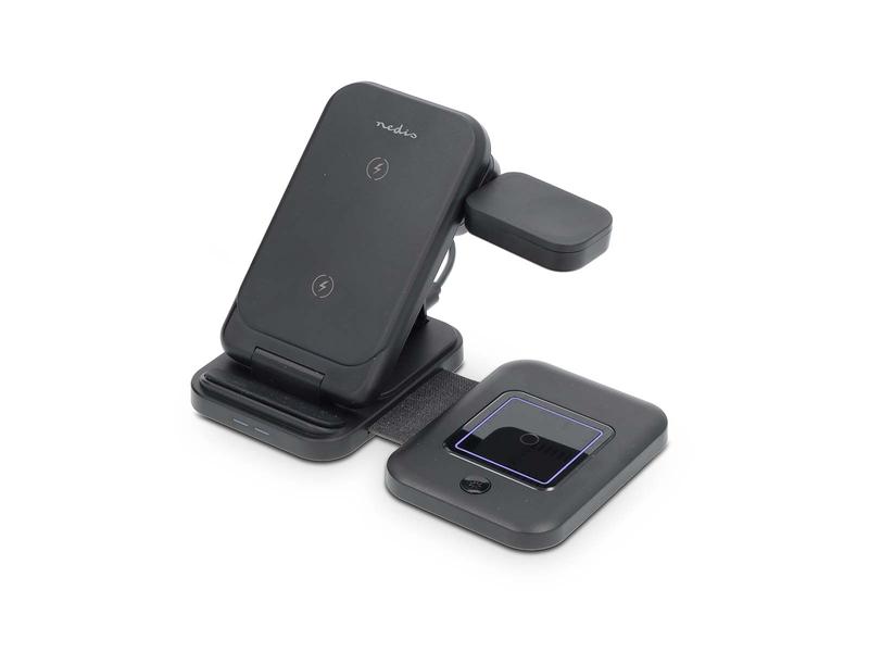 Cargador Inalámbrico | 3 En 1 | 15 W | Indicador de Uso LED | Incluye Cable | Usb-A / Usb-C | 1.00 