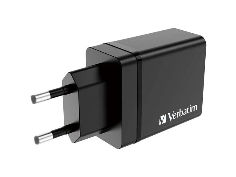 Carregador Usb Verbatim 30 W. 4 Portas Preto