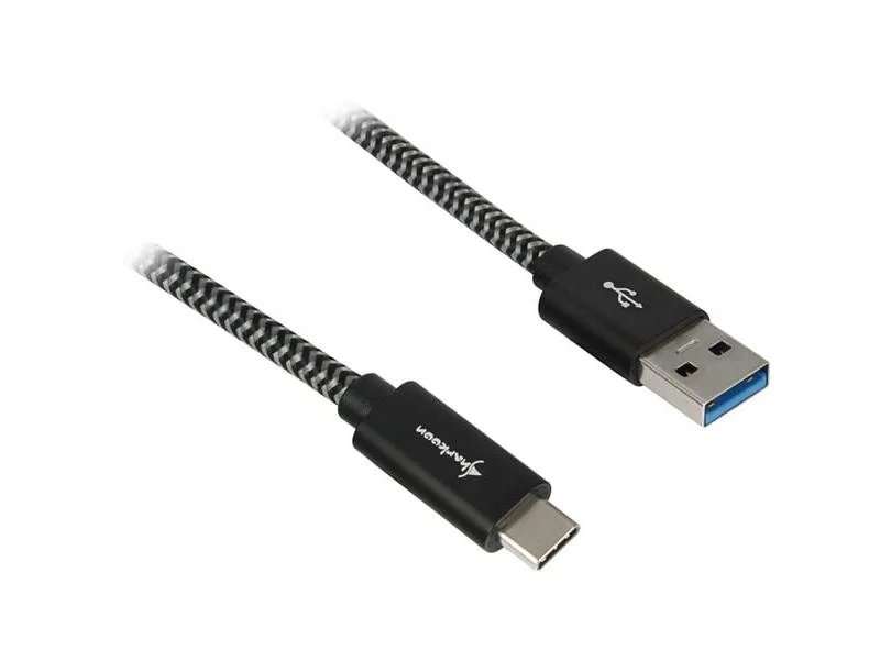 Cabo Sharkoon USB 3.2 Gen 2, ficha USB-A - USB-C