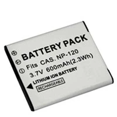 CASIO NP-120 BATERIA PARA CÂMERA/CÂMERA DE FILMAR.